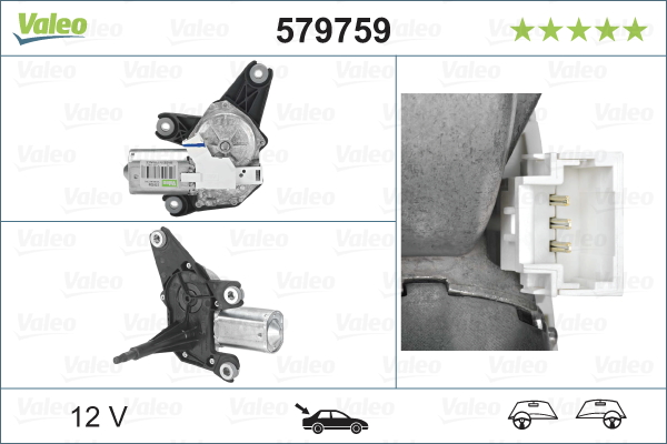 Wiper Motor - 579759 VALEO